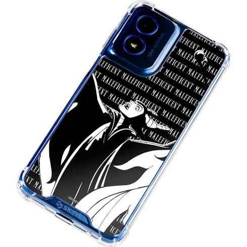 Disney Villains Maleficent Black and White Moto G Play 4G (2024) Clear Case