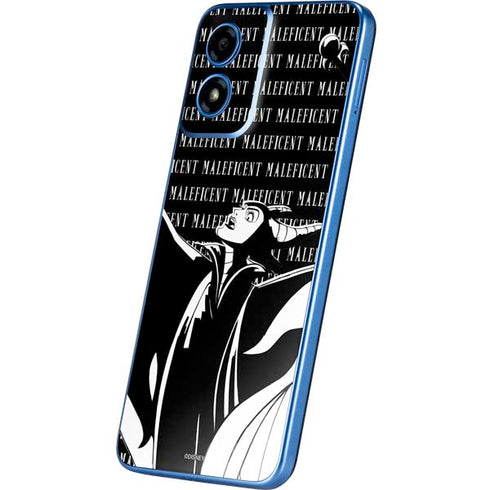 Disney Villains Maleficent Black and White Moto G Play 4G (2024) Skin