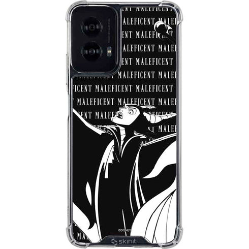 Disney Villains Maleficent Black and White Moto G Power 5G (2024) Clear Case