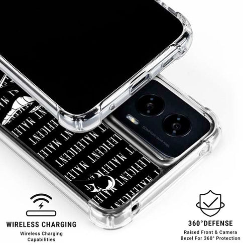 Disney Villains Maleficent Black and White Moto G Power 5G (2024) Clear Case