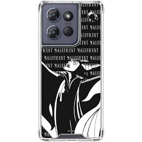 Disney Villains Maleficent Black and White Moto G Power 5G (2025) Clear Case