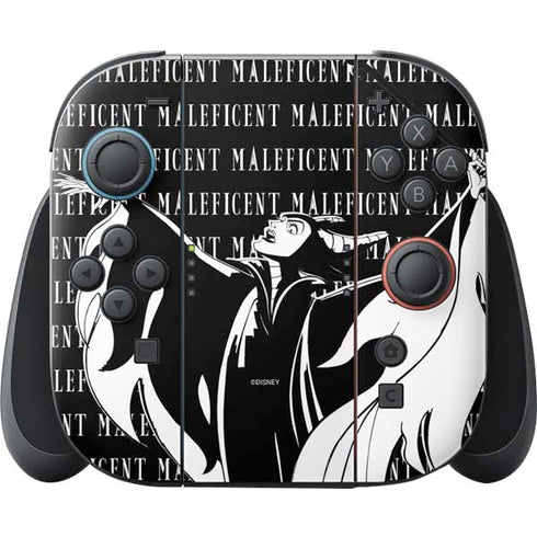 Disney Villains Maleficent Black and White Nintendo Switch 2 (2025) Joy-Con Controller Skin