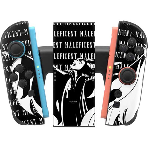 Disney Villains Maleficent Black and White Nintendo Switch 2 (2025) Joy-Con Controller Skin