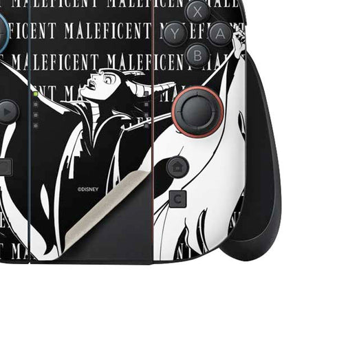 Disney Villains Maleficent Black and White Nintendo Switch 2 (2025) Joy-Con Controller Skin