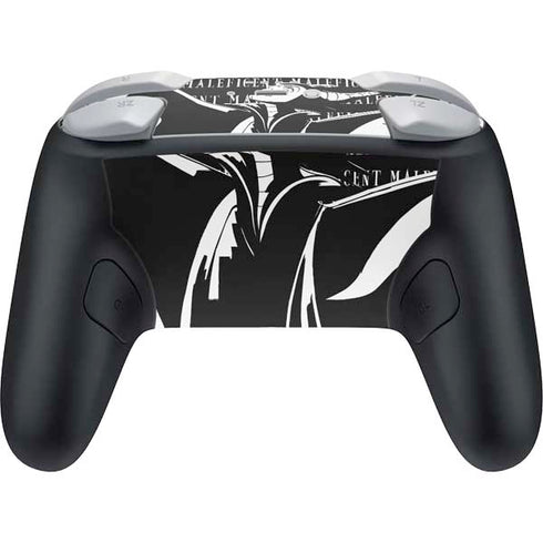 Disney Villains Maleficent Black and White Nintendo Switch 2 (2025) Pro Controller Skin