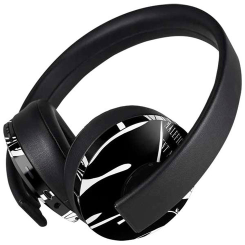 Disney Villains Maleficent Black and White PlayStation 4 Gold Wireless Headset Skin