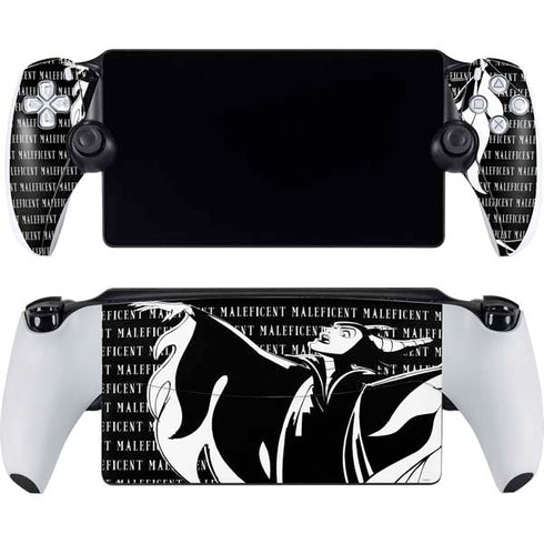 Disney Villains Maleficent Black and White PlayStation Portal Remote Player Skin