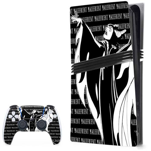 Disney Villains Maleficent Black and White PlayStation PS5 Skins