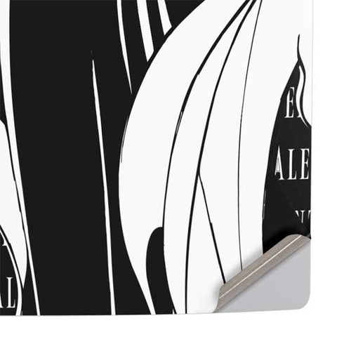 Disney Villains Maleficent Black and White PS5 Pro Console Skin