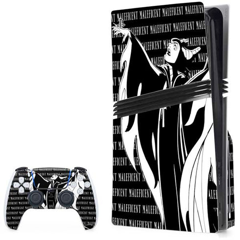 Disney Villains Maleficent Black and White PlayStation PS5 Skins