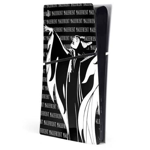 Disney Villains Maleficent Black and White PS5 Slim Digital Edition Console Skin