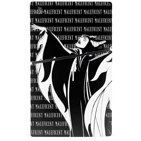 Disney Villains Maleficent Black and White PS5 Slim Digital Edition Console Skin