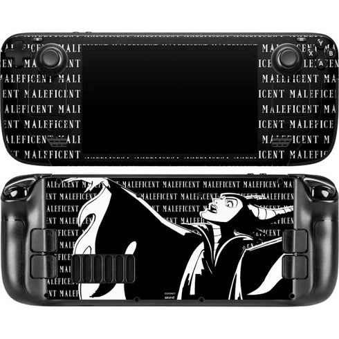 Disney Villains Maleficent Black and White Steam Deck Handheld Gaming Computer OLED Skin
