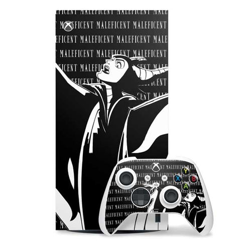 Disney Villains Maleficent Black and White Xbox Series X Skins