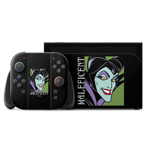Disney Villains Maleficent Nintendo Switch 2 (2025) with Joy-Con Skin