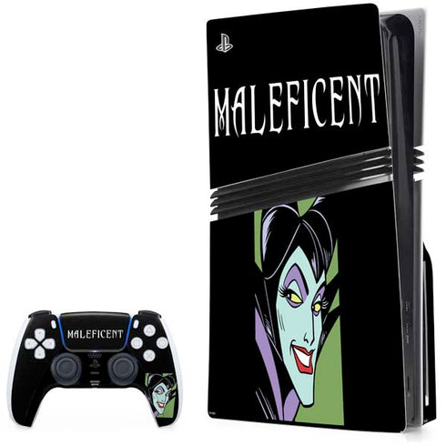 Disney Villains Maleficent PS5 Pro Disk Bundle Skin