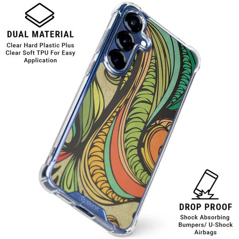 Malestrom 70s Inspired Galaxy S25 Clear Case