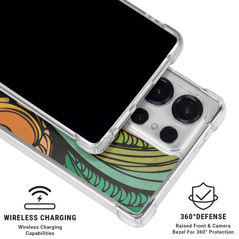 Malestrom 70s Inspired Galaxy S25 Ultra Clear Case