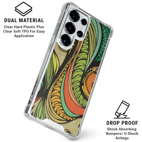 Malestrom 70s Inspired Galaxy S25 Ultra Clear Case