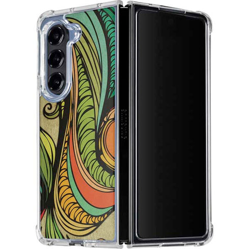 Malestrom 70s Inspired Galaxy Z Fold5 5G Clear Case