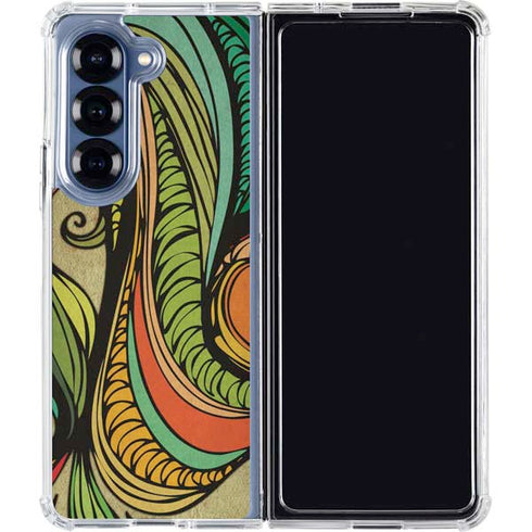 Malestrom 70s Inspired Galaxy Z Fold6 Clear Case