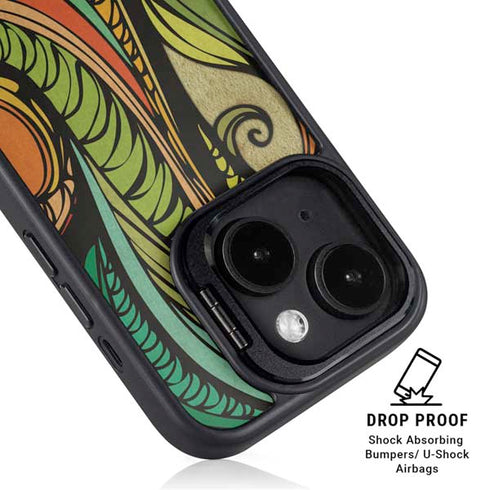 Malestrom 70s Inspired iPhone 14 Plus Kickstand Case