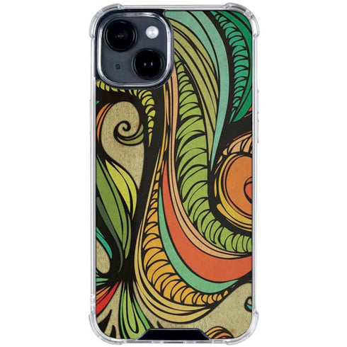 Malestrom 70s Inspired iPhone 15 Clear Case