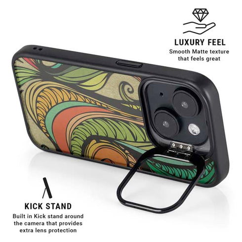 Malestrom 70s Inspired iPhone 15 Kickstand Case