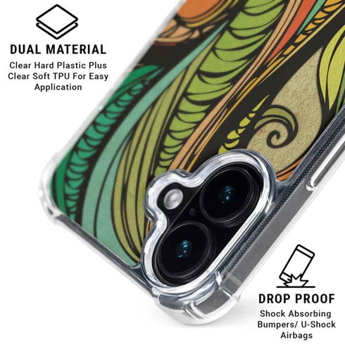 Malestrom 70s Inspired iPhone 16 Clear Case