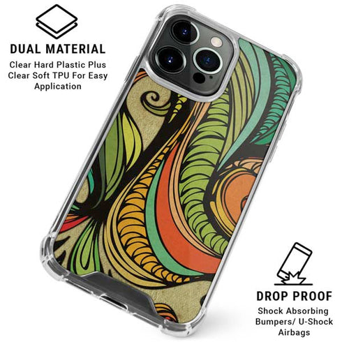 Malestrom 70s Inspired iPhone 16 Pro Max Clear Case