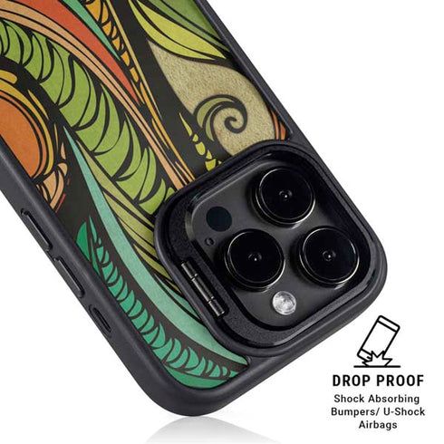 Malestrom 70s Inspired iPhone 16 Pro Max Kickstand Case