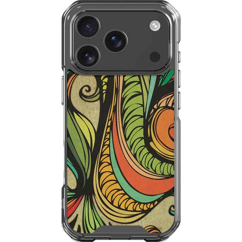 Malestrom 70s Inspired iPhone 18 Pro Clear Case