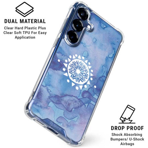 Mandala Symmetry Galaxy S25 Clear Case