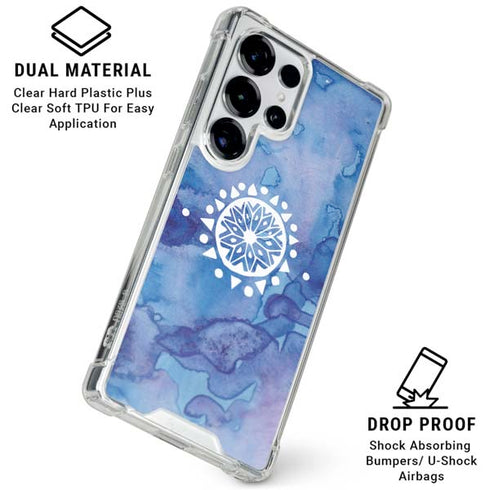 Mandala Symmetry Galaxy S25 Ultra Clear Case