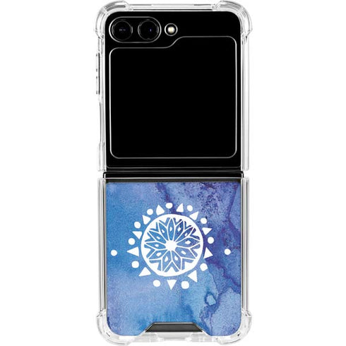 Mandala Symmetry Galaxy Z Flip6 Clear Case