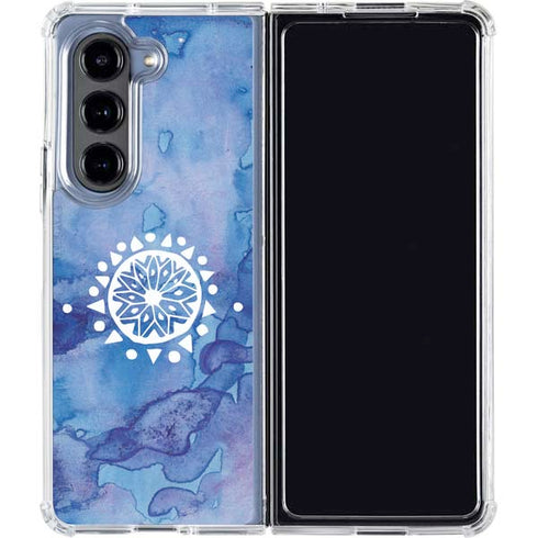 Mandala Symmetry Galaxy Z Fold5 5G Clear Case