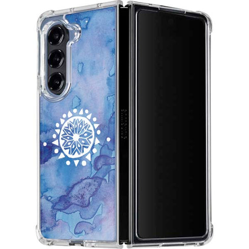 Mandala Symmetry Galaxy Z Fold5 5G Clear Case