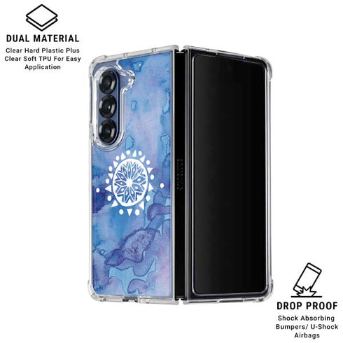 Mandala Symmetry Galaxy Z Fold6 Clear Case