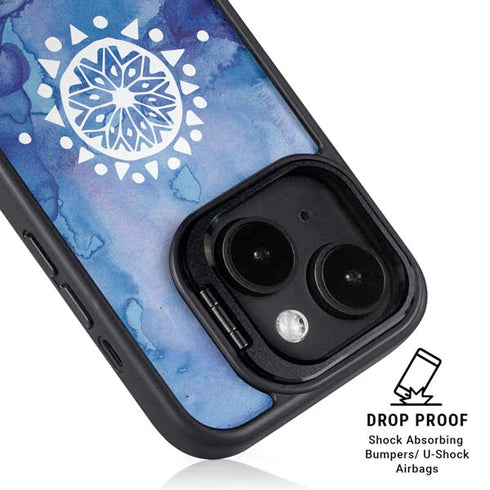 Mandala Symmetry iPhone 14 Kickstand Case