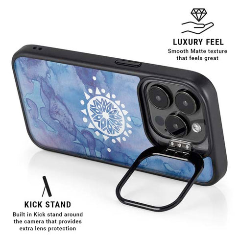 Mandala Symmetry iPhone 14 Pro Kickstand Case