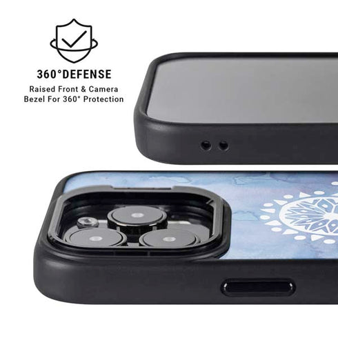 Mandala Symmetry iPhone 14 Pro Max Kickstand Case