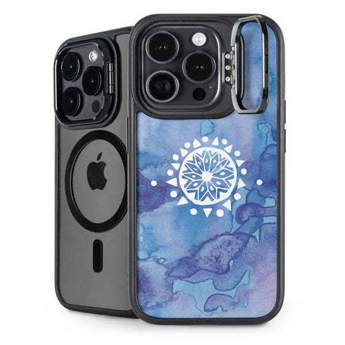 Mandala Symmetry iPhone 15 Pro Max Kickstand Case