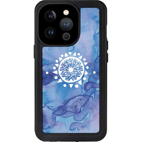 Mandala Symmetry iPhone 15 Pro Waterproof Case