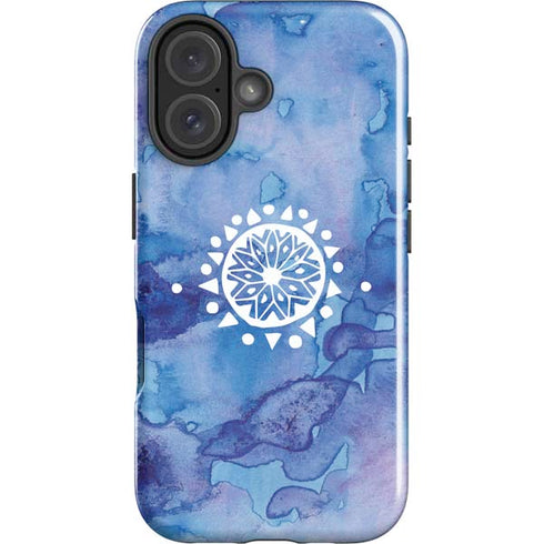 Mandala Symmetry iPhone 16 Plus Impact Case