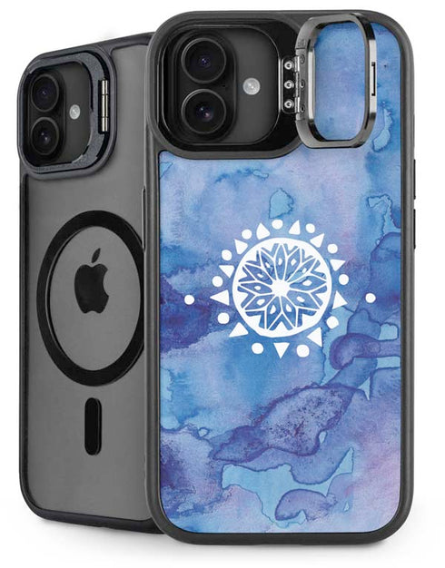 Mandala Symmetry iPhone 16 Plus Kickstand Case