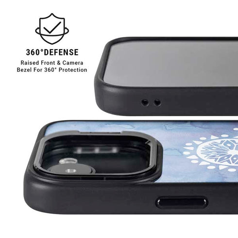 Mandala Symmetry iPhone 16e Kickstand Case