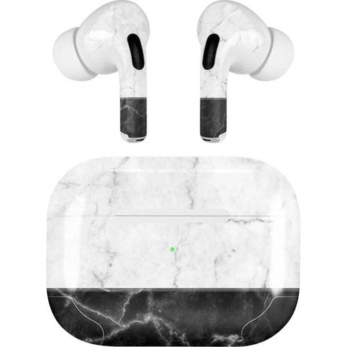 Marble Split AirPods Skins