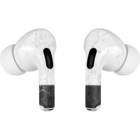 Marble Split AirPods Skins
