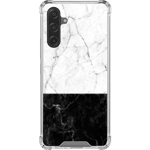 Marble Split Galaxy A17 Clear Case