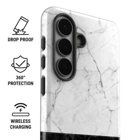 Marble Split Galaxy S26 Plus Impact Case